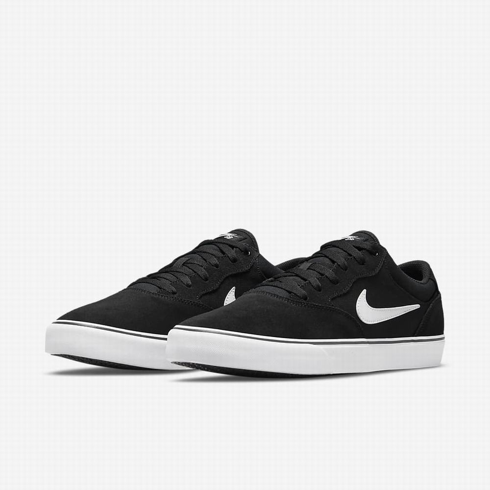 Skate Topanky Nike SB Chron 2 Damske Čierne Biele | SK417580