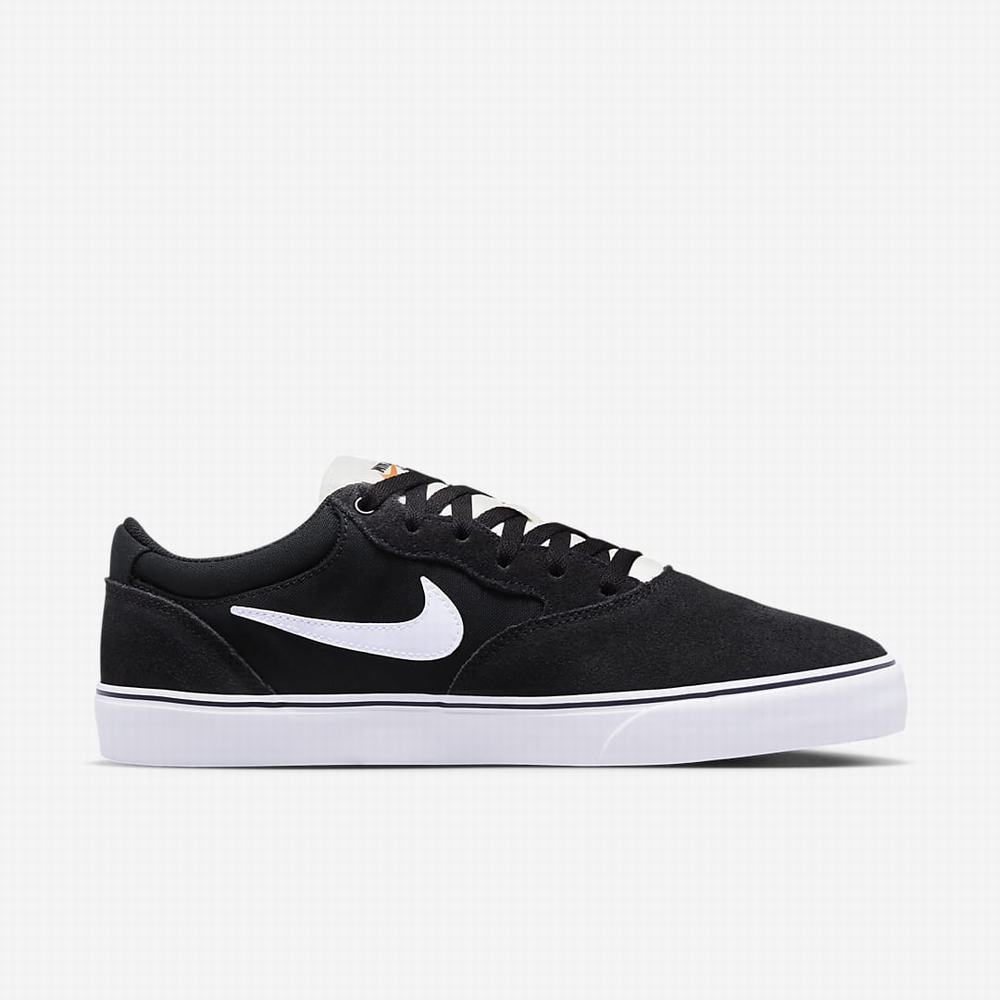 Skate Topanky Nike SB Chron 2 Damske Čierne Biele | SK482513