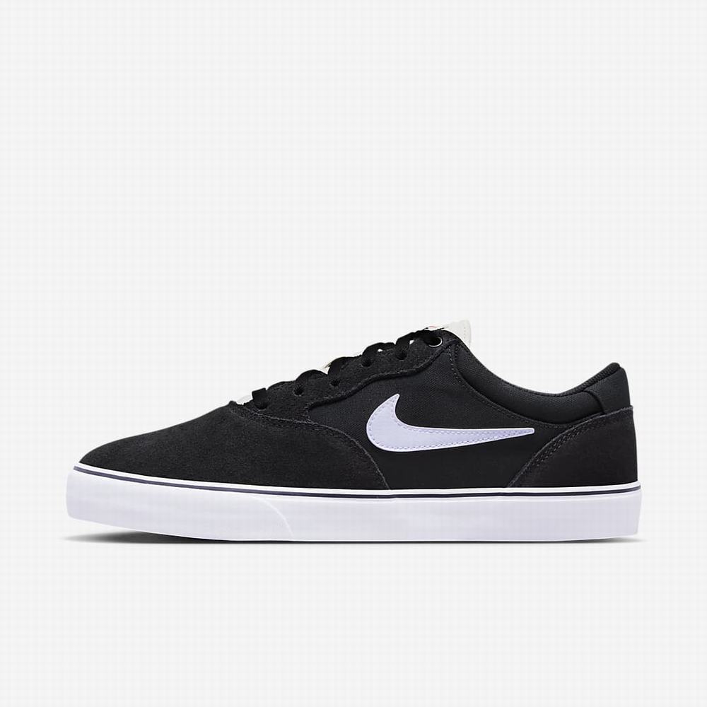 Skate Topanky Nike SB Chron 2 Damske Čierne Biele | SK482513