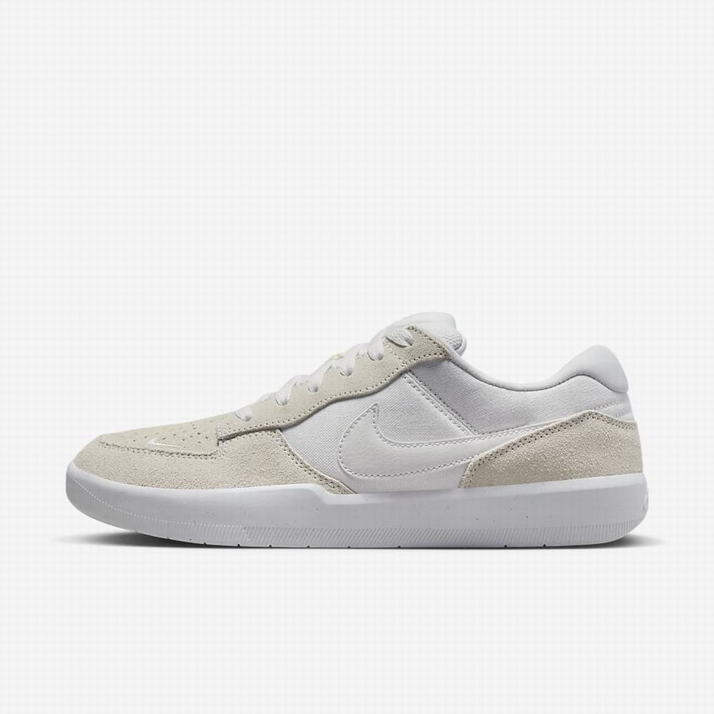 Skate Topanky Nike SB Force 58 Panske Biele | SK749128