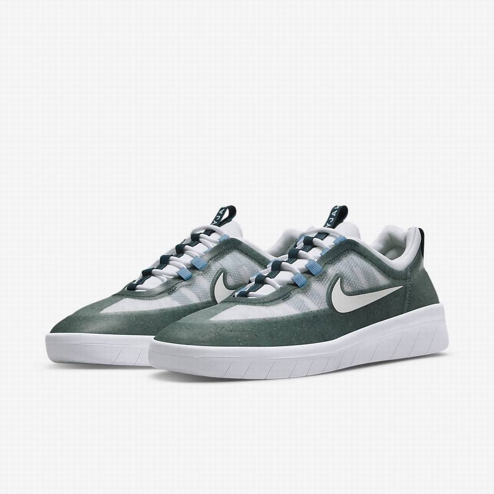 Skate Topanky Nike SB Nyjah Free 2 Premium Damske Siva Zelene Modre Zelene Biele | SK042358