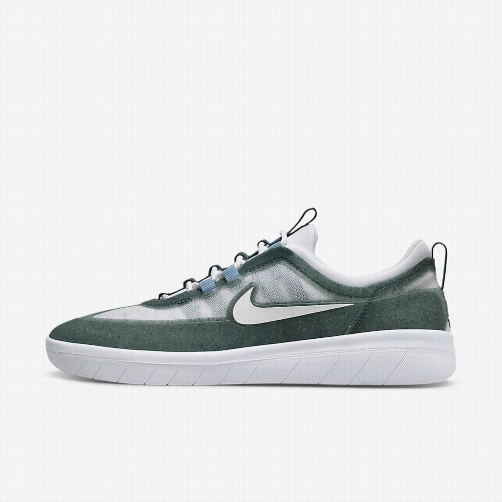 Skate Topanky Nike SB Nyjah Free 2 Premium Damske Siva Zelene Modre Zelene Biele | SK042358