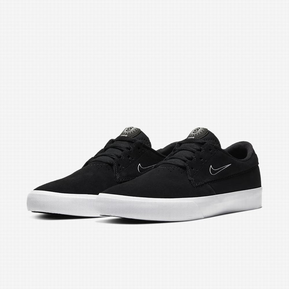 Skate Topanky Nike SB Shane Panske Čierne Biele | SK871364