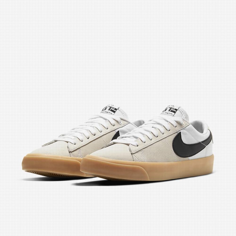 Skate Topanky Nike SB Zoom Blazer Low Pro GT Panske Biele Čierne | SK326045