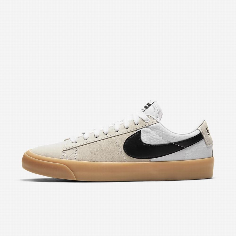 Skate Topanky Nike SB Zoom Blazer Low Pro GT Panske Biele Čierne | SK326045