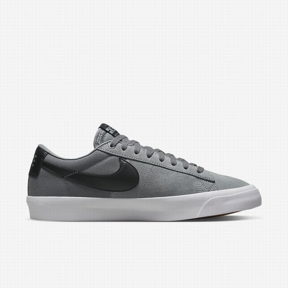 Skate Topanky Nike SB Zoom Blazer Low Pro GT Damske Siva Siva Biele Čierne | SK642309