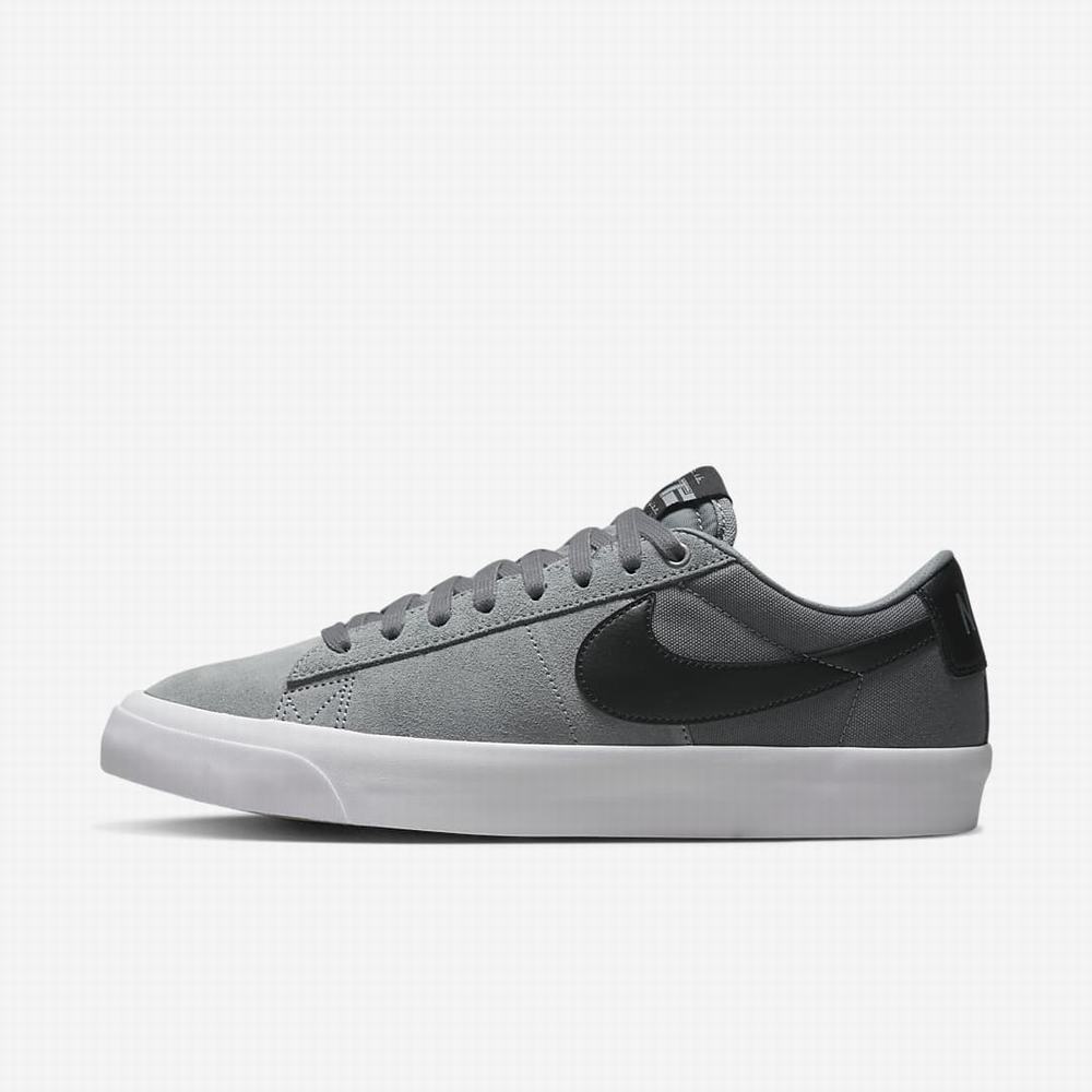 Skate Topanky Nike SB Zoom Blazer Low Pro GT Damske Siva Siva Biele Čierne | SK642309