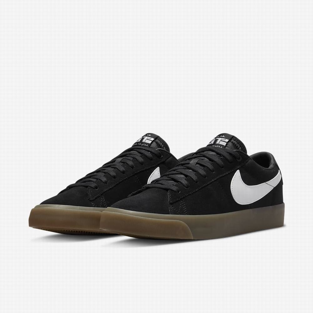 Skate Topanky Nike SB Zoom Blazer Low Pro GT Panske Čierne Biele | SK765341