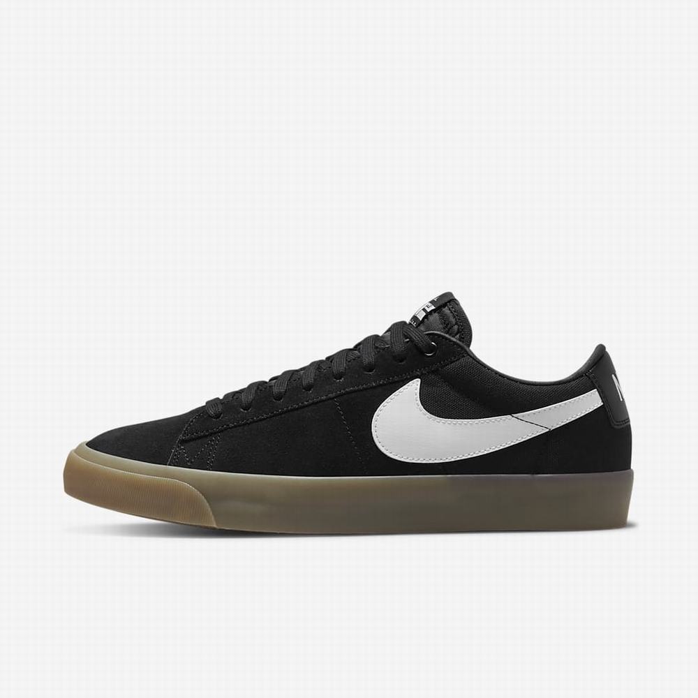 Skate Topanky Nike SB Zoom Blazer Low Pro GT Panske Čierne Biele | SK765341