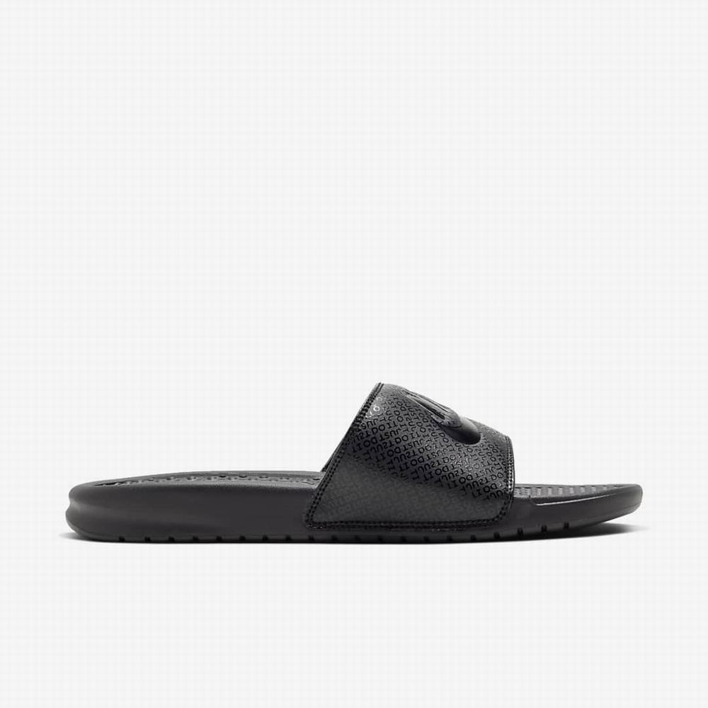 Slapky Nike Benassi JDI Panske Čierne | SK024637