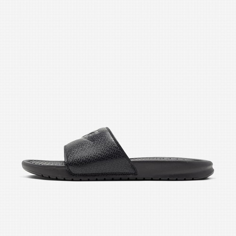 Slapky Nike Benassi JDI Panske Čierne | SK560283