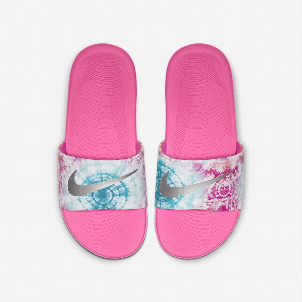 Slapky Nike Kawa Detske Fuchsie Metal Strieborne | SK346071