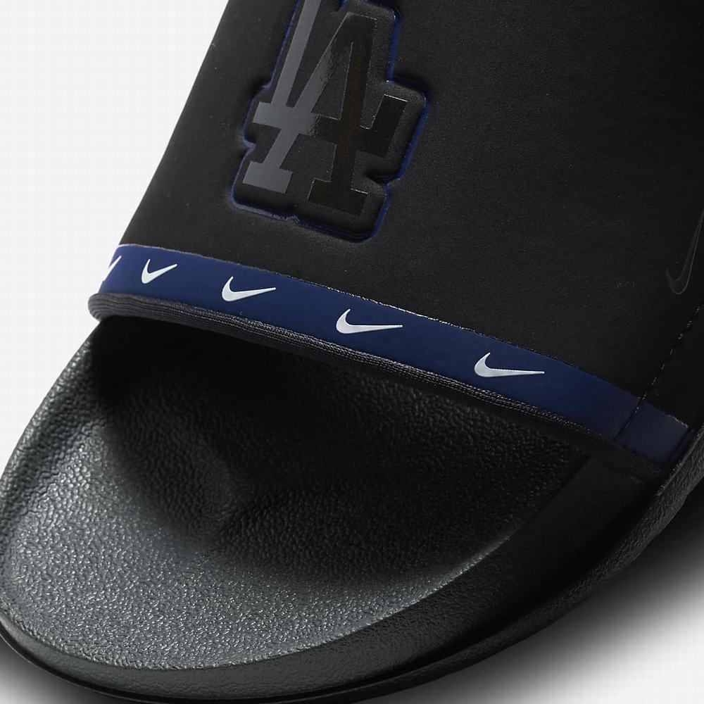 Slapky Nike Offcourt (MLB Los Angeles Dodgers) Panske Čierne Kráľovská Modrá Biele Tmavo Siva | SK718046