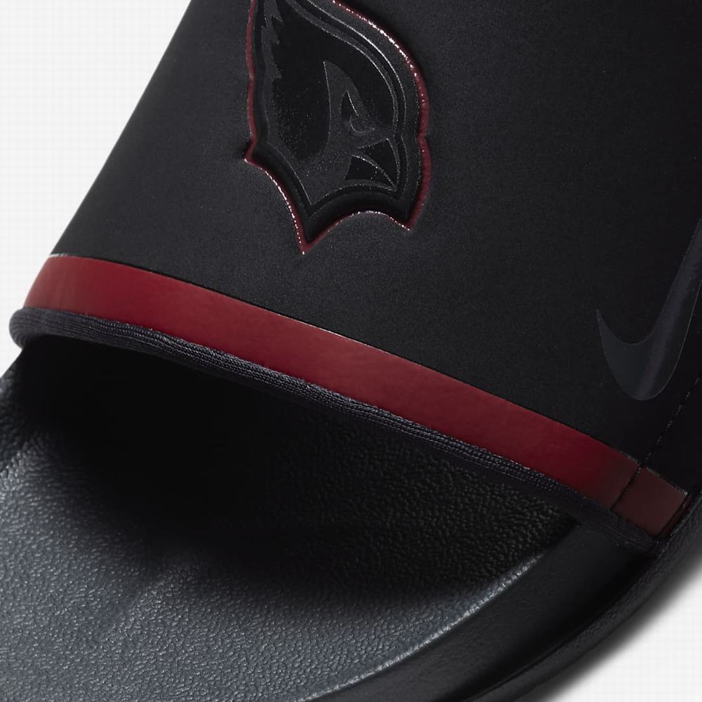 Slapky Nike Offcourt (NFL Arizona Cardinals) Panske Čierne Červené Biele Tmavo Siva | SK015749