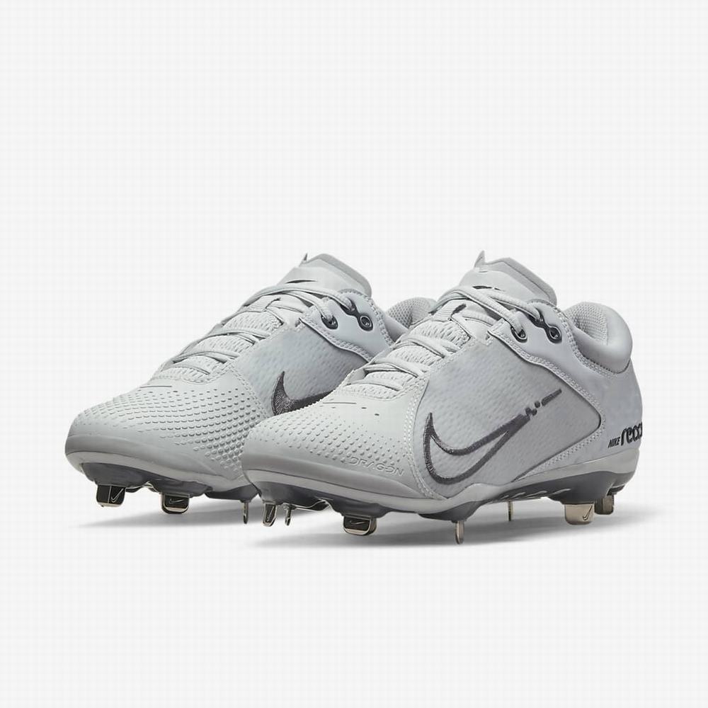 Softball Obuv Nike Hyperdiamond 4 Elite Damske Biele Platina Siva Čierne | SK268374