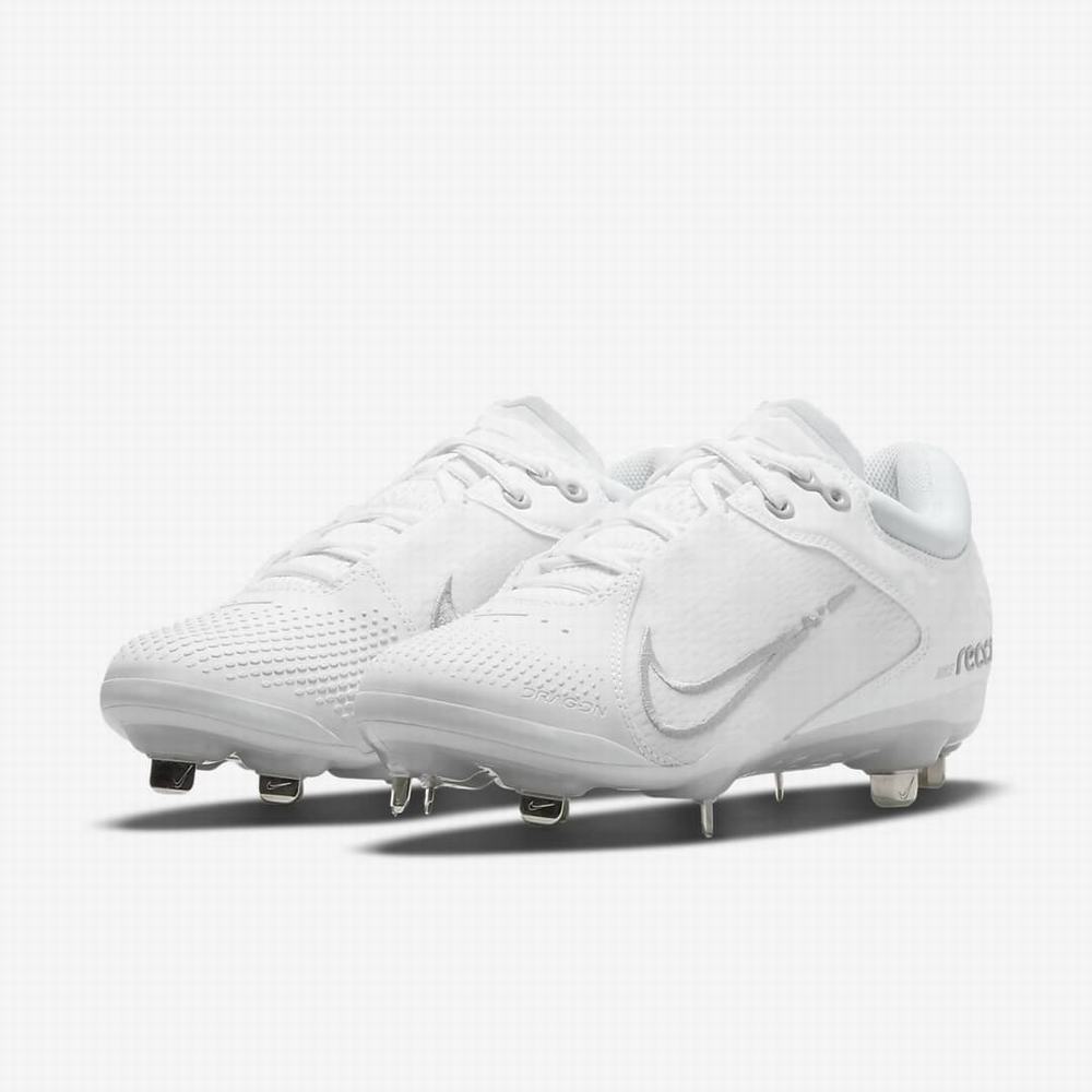 Softball Obuv Nike Hyperdiamond 4 Elite Damske Biele Platina Siva | SK370495