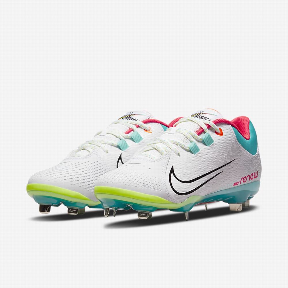 Softball Obuv Nike Hyperdiamond 4 Pro Damske Biele Zelene Čierne | SK182374