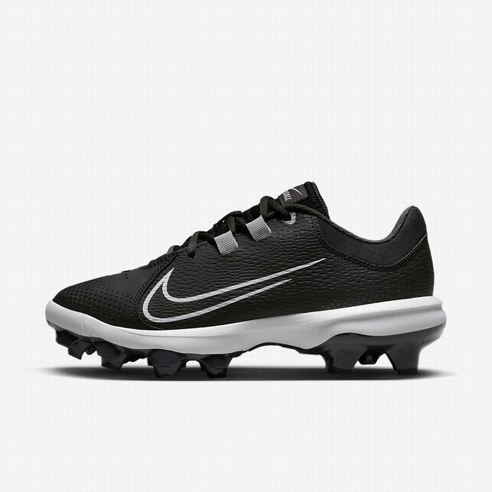 Softball Obuv Nike Hyperdiamond 4 Pro MCS Damske Čierne Tmavo Siva Siva Biele | SK970412