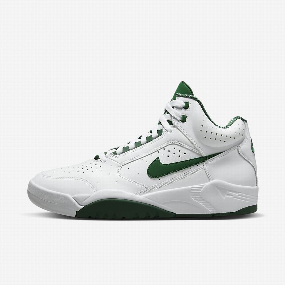 Tenisky Nike Air Flight Lite Mid Panske Biele Zelene | SK328751