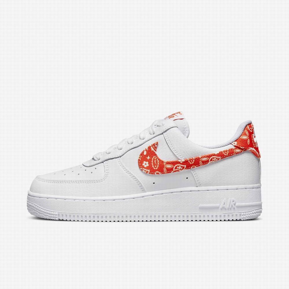 Tenisky Nike Air Force 1 \'07 Damske Biele Oranžové | SK503982