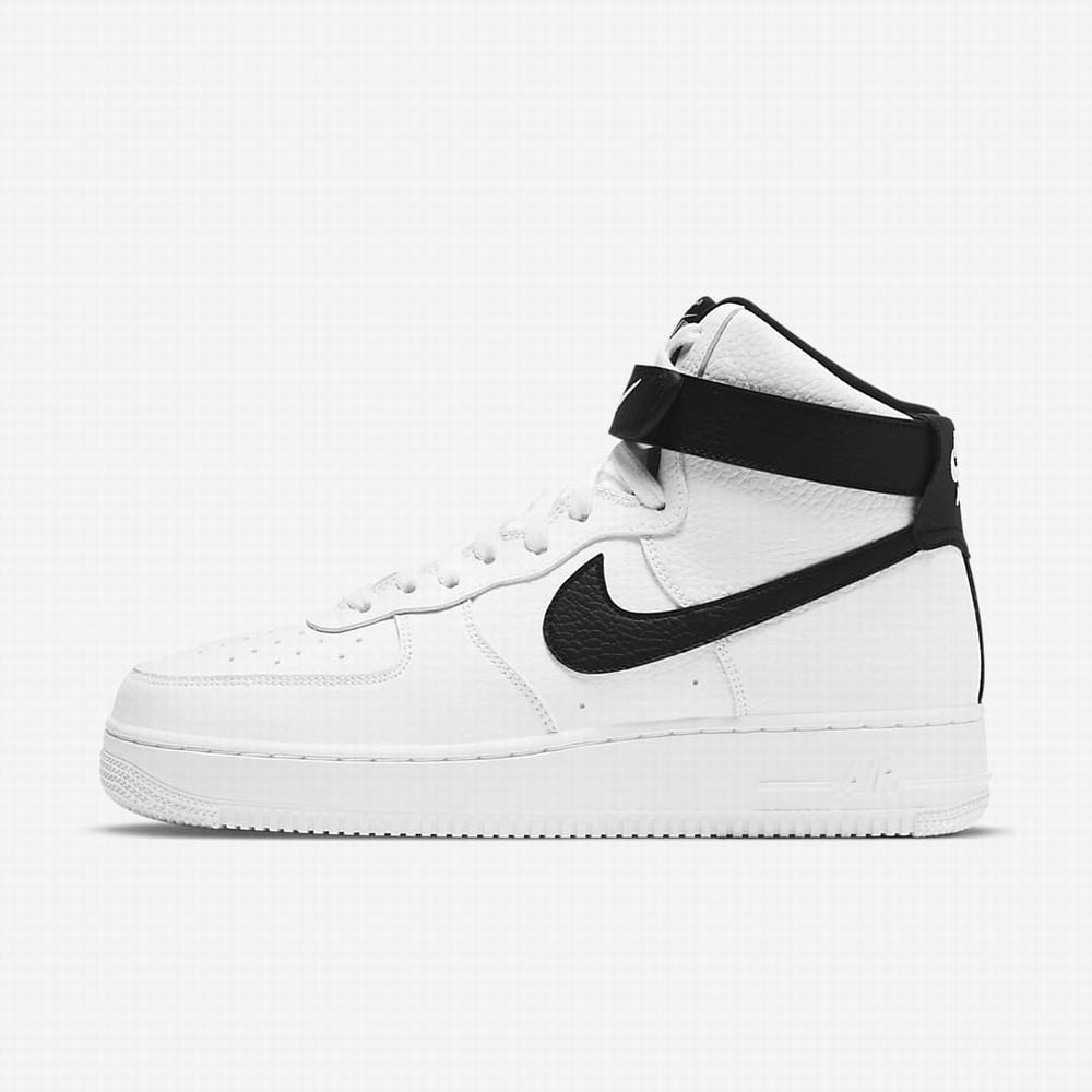 Tenisky Nike Air Force 1 \'07 High Panske Biele Čierne | SK938074