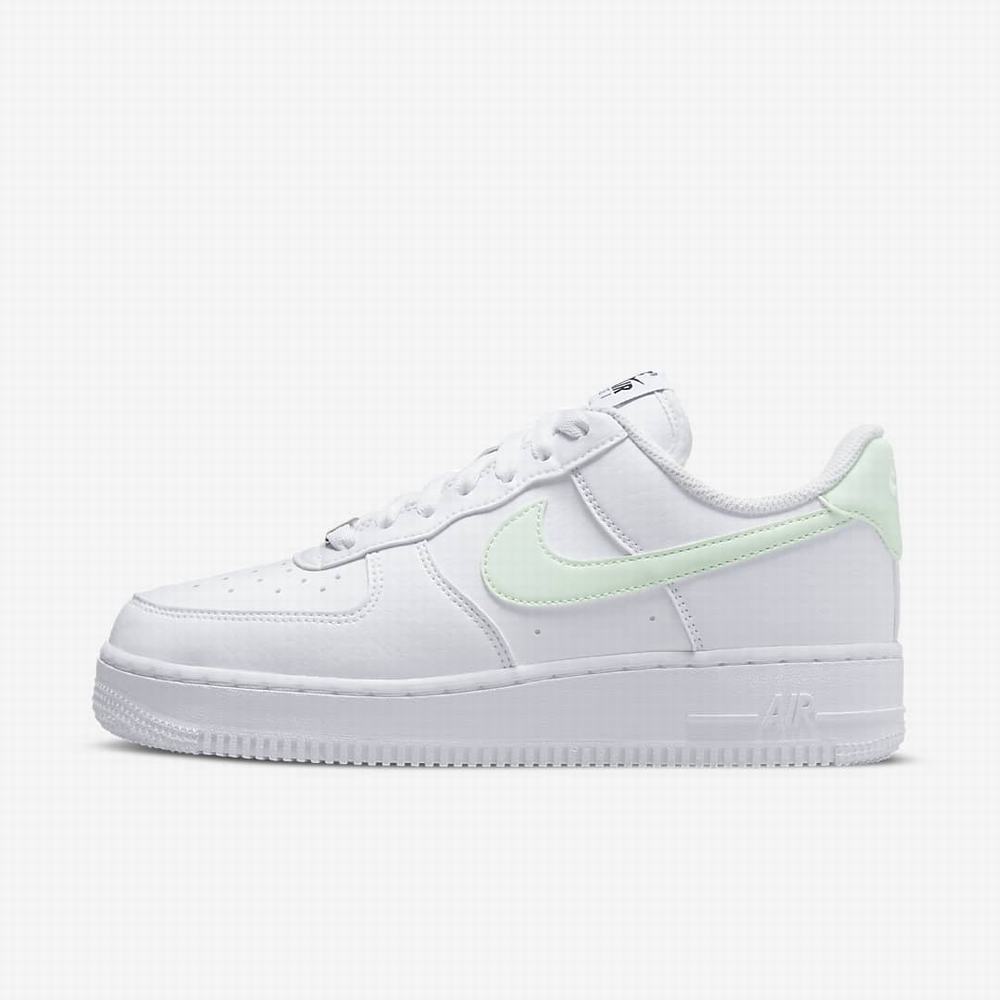 Tenisky Nike Air Force 1 \'07 Next Nature Damske Biele Čierne Metal Strieborne Zelene | SK247859