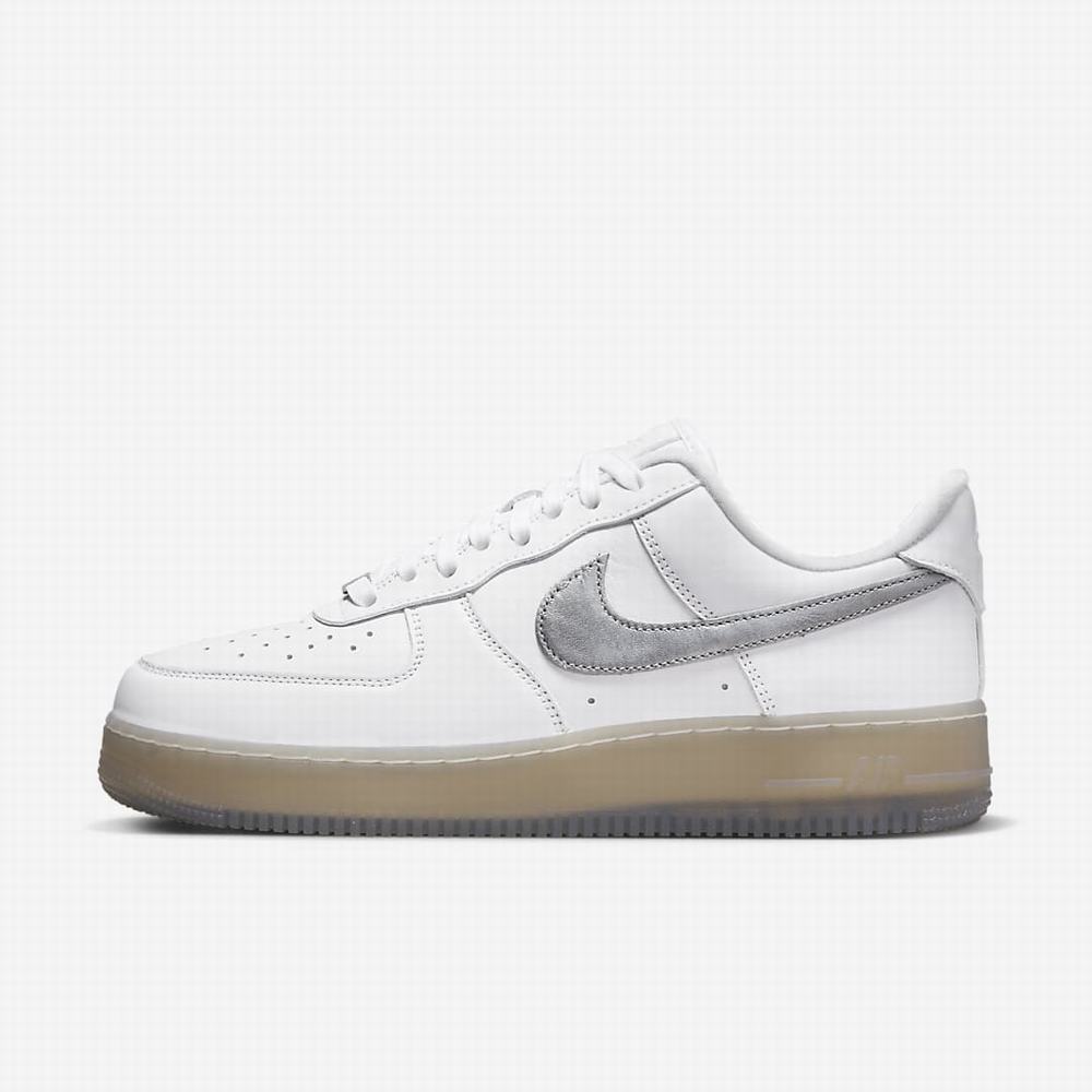 Tenisky Nike Air Force 1 \'07 Panske Biele Metal Strieborne | SK763180