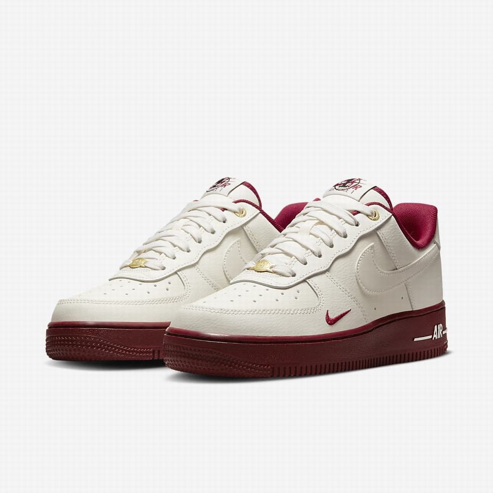 Tenisky Nike Air Force 1 '07 SE Damske Béžové Metal Zlate Čierne Červené | SK841053