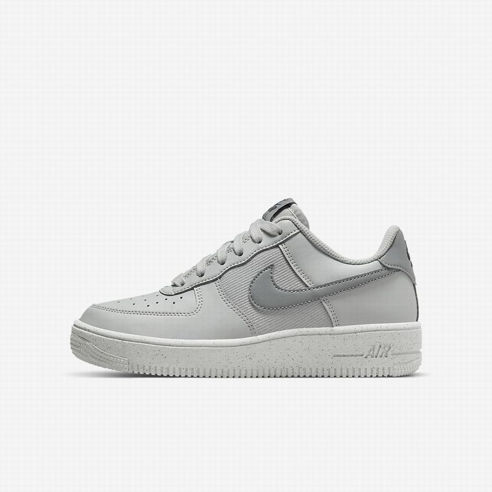 Tenisky Nike Air Force 1 Crater Detske Svetlo Siva Siva Siva | SK325179