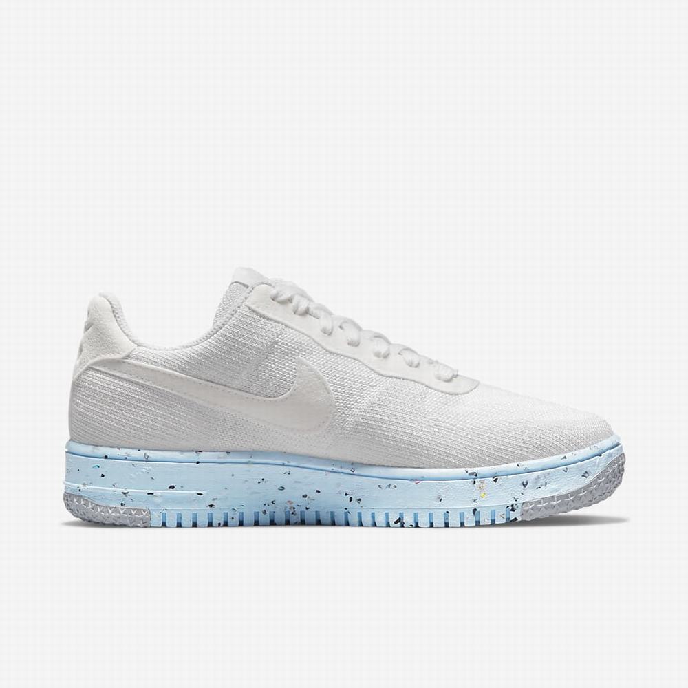 Tenisky Nike Air Force 1 Crater FlyKnit Damske Biele Platina Biele | SK768921