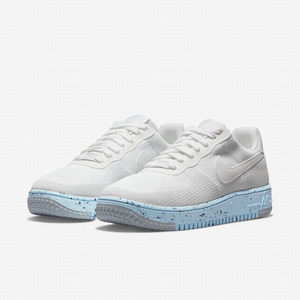 Tenisky Nike Air Force 1 Crater FlyKnit Damske Biele Platina Biele | SK768921