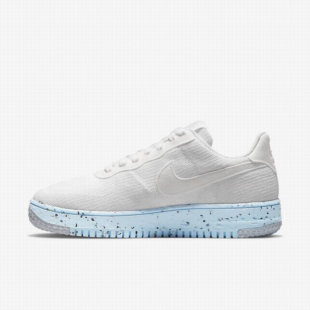 Tenisky Nike Air Force 1 Crater FlyKnit Damske Biele Platina Biele | SK768921