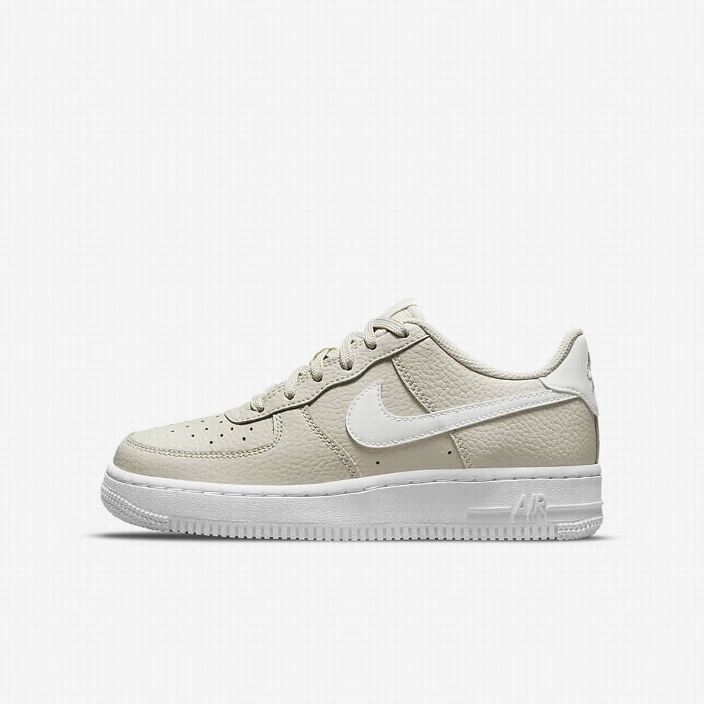 Tenisky Nike Air Force 1 Detske Svetlo Siva Biele | SK634901