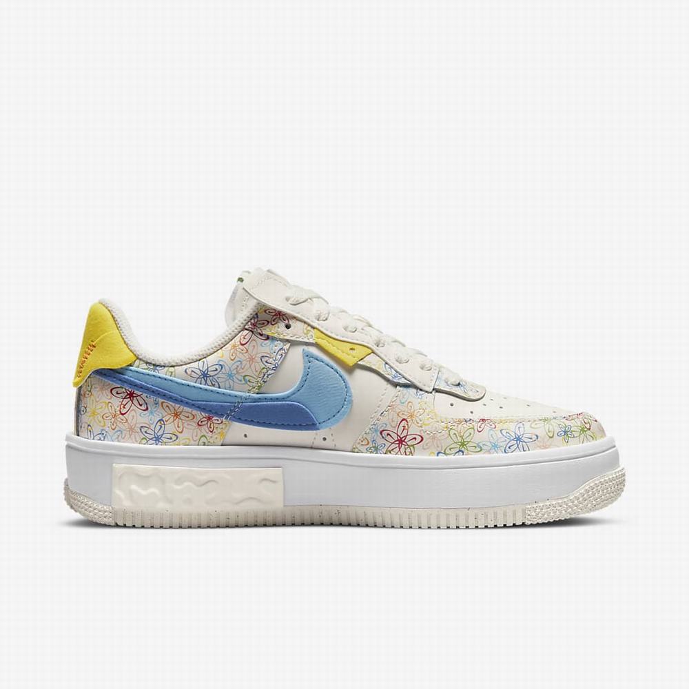 Tenisky Nike Air Force 1 Fontanka Damske Béžové Kráľovská Modrá Modre | SK246790