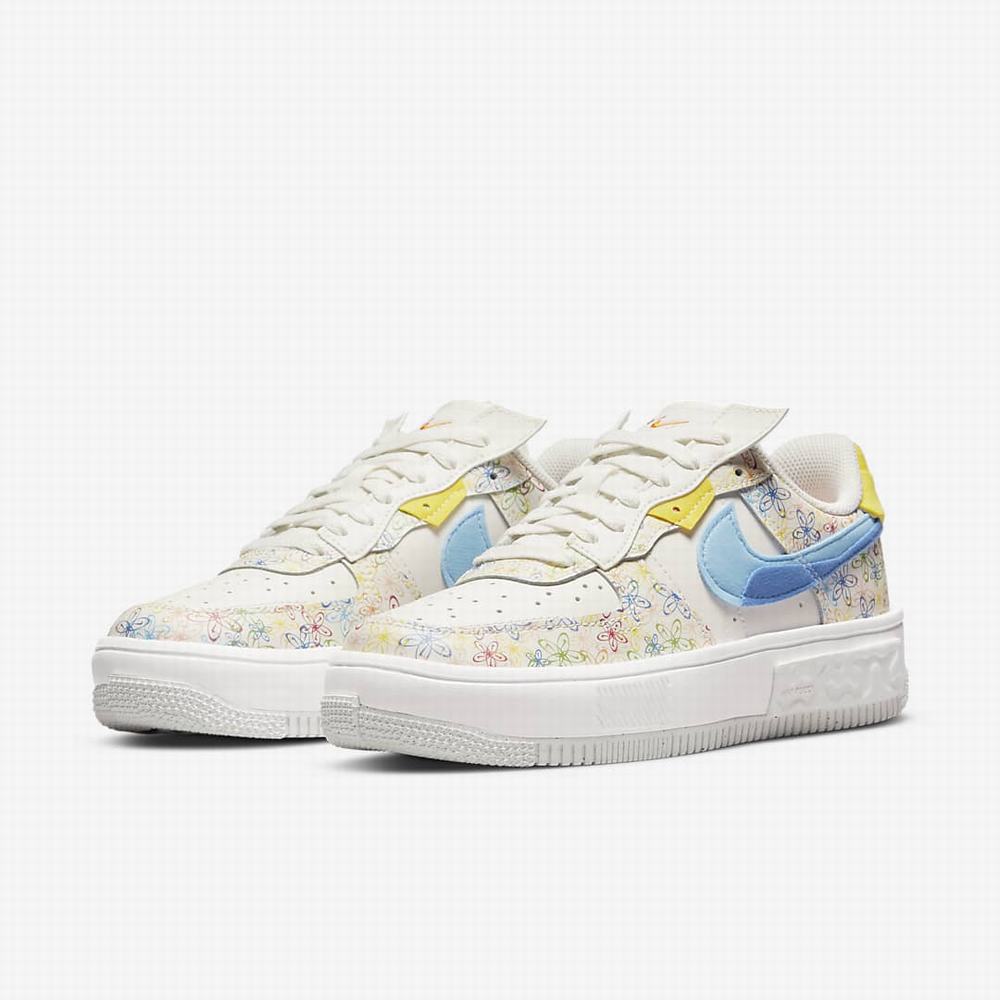 Tenisky Nike Air Force 1 Fontanka Damske Béžové Kráľovská Modrá Modre | SK246790