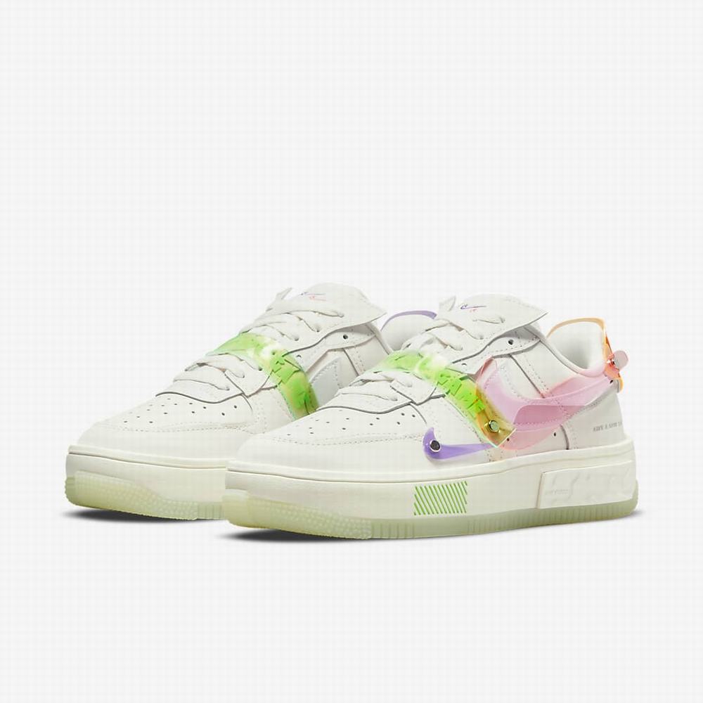 Tenisky Nike Air Force 1 Fontanka Damske Béžové Zelene Biele | SK293517