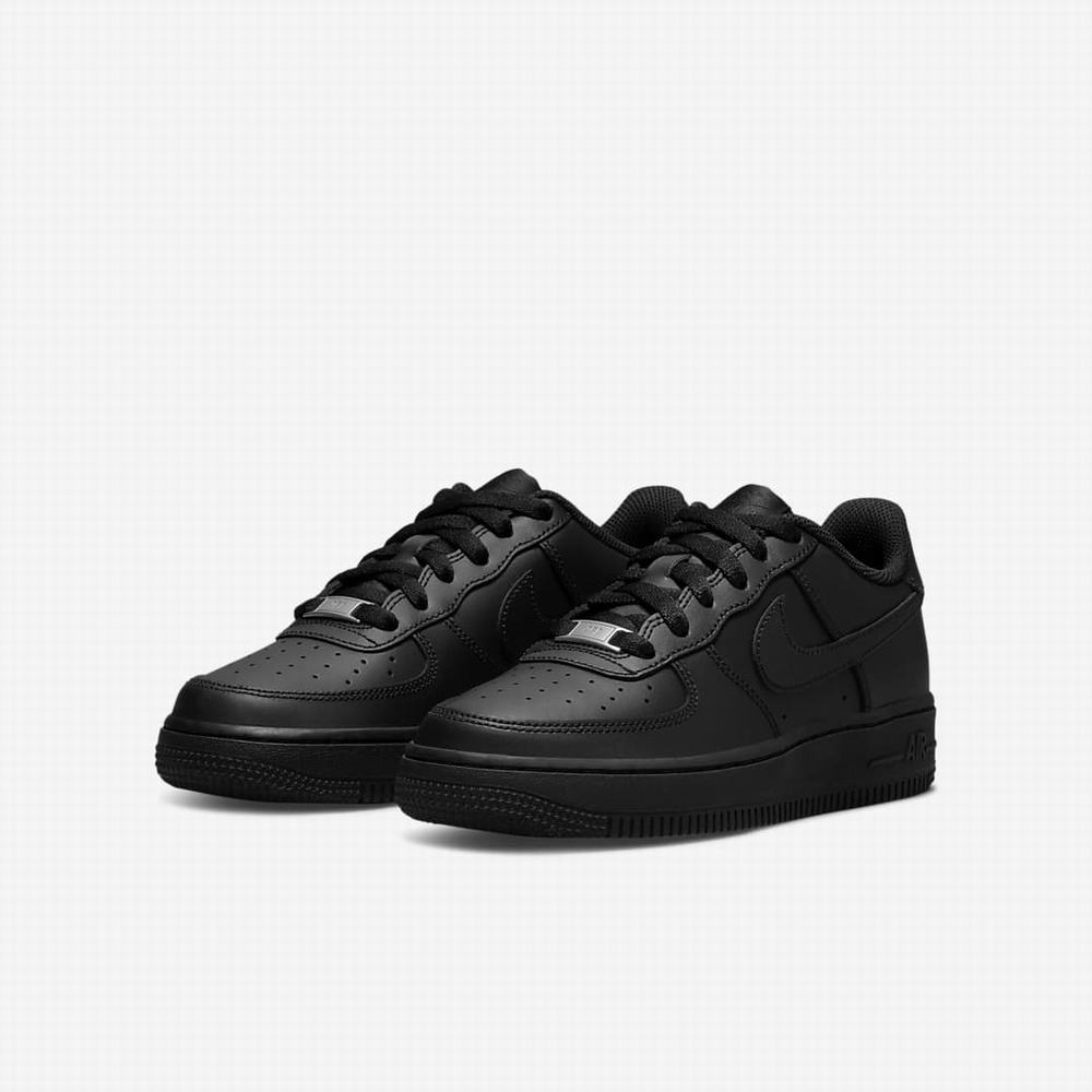 Tenisky Nike Air Force 1 LE Detske Čierne | SK706149