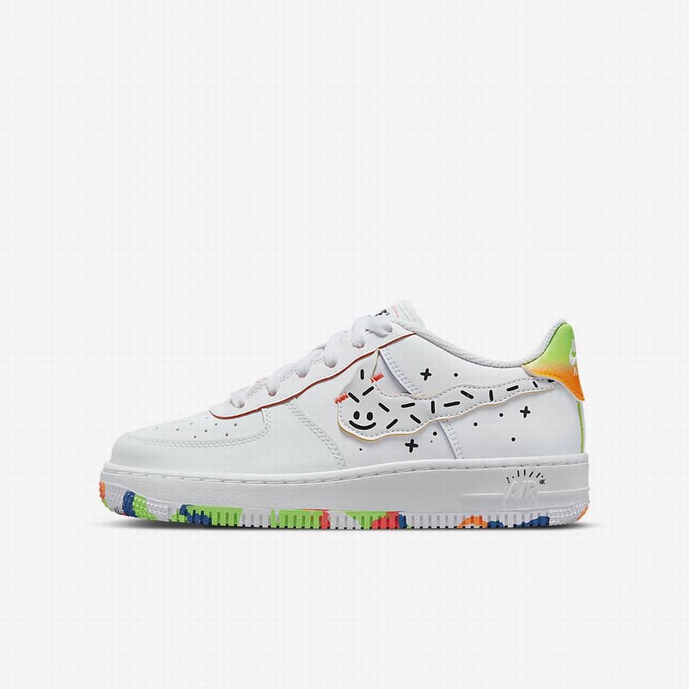 Tenisky Nike Air Force 1 LV8 Detske Biele Oranžové Biele | SK067234