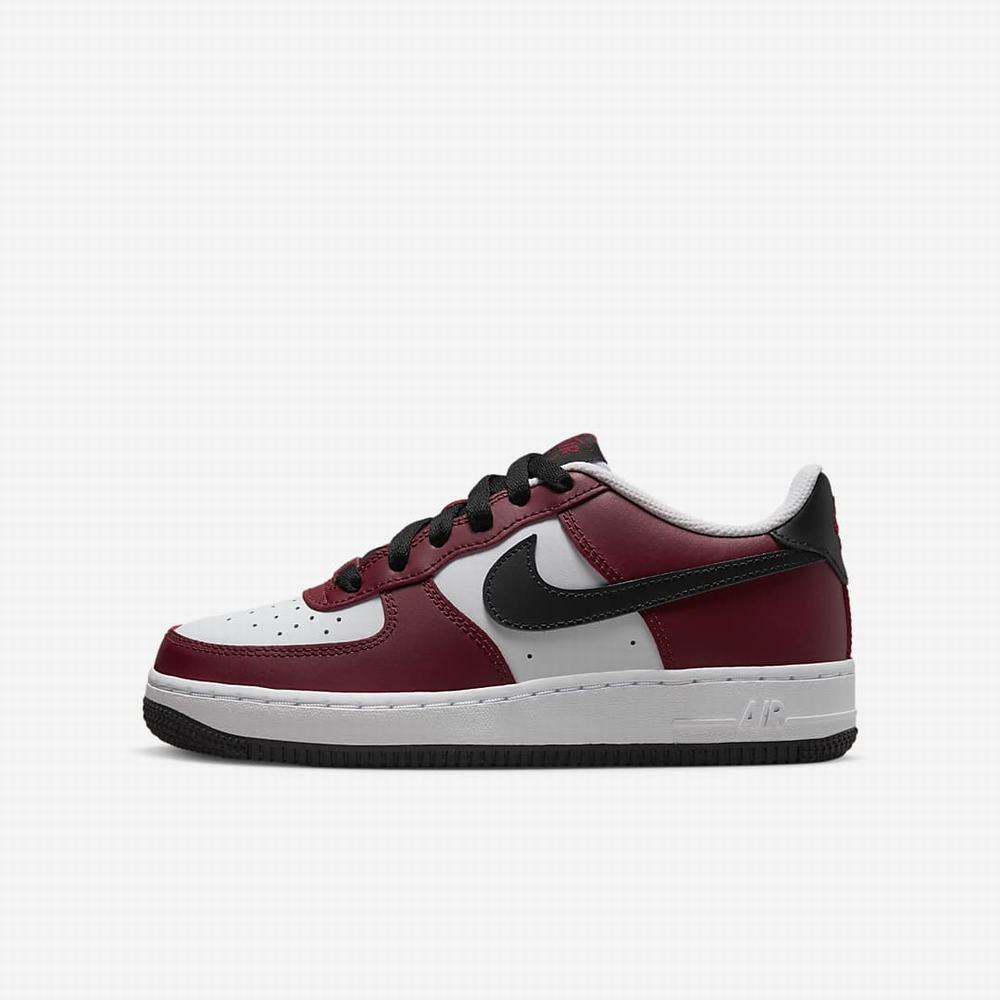 Tenisky Nike Air Force 1 LV8 Detske Červené Biele Čierne | SK708192