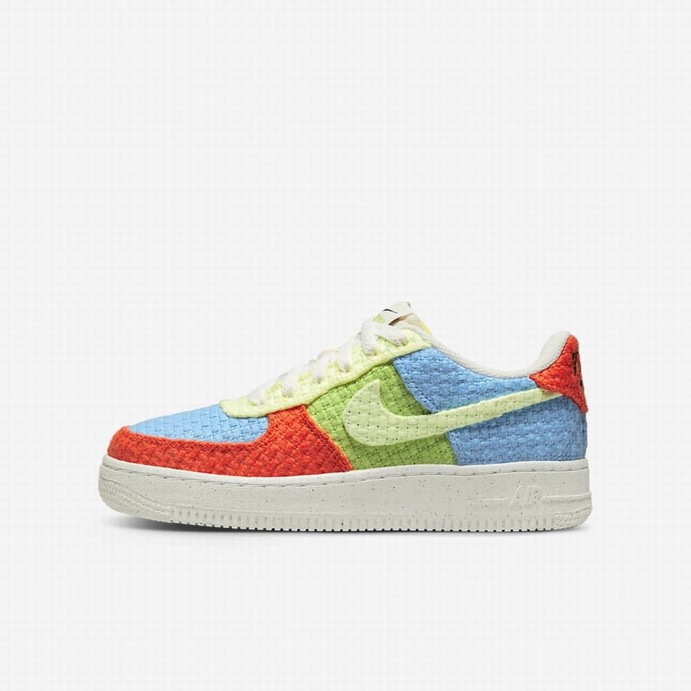 Tenisky Nike Air Force 1 LV8 Next Nature Detske Modre Zelene Oranžové | SK634952