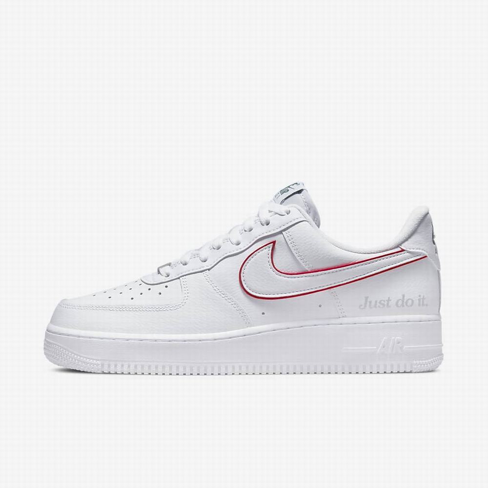 Tenisky Nike Air Force 1 Panske Biele Zelene Metal Strieborne Červené | SK432156