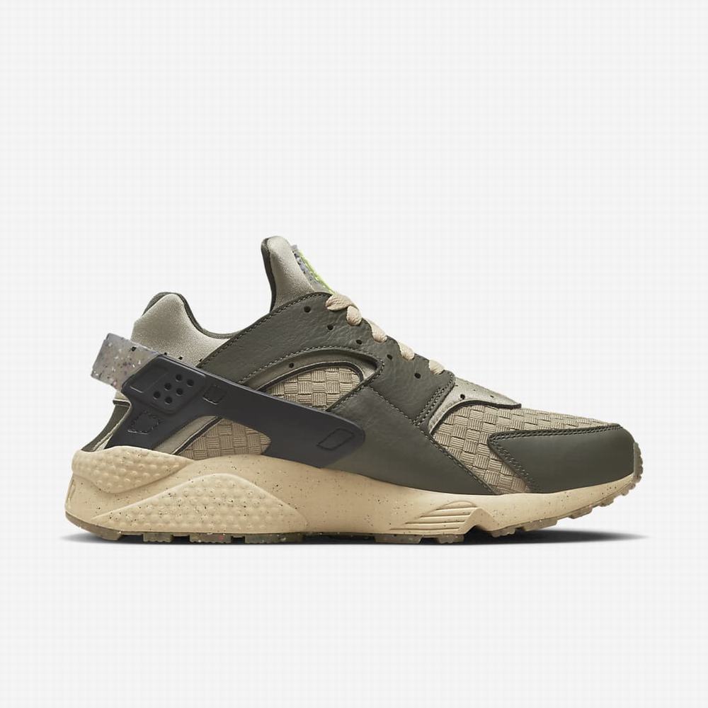 Tenisky Nike Air Huarache Crater Premium Panske Hnedožltý Čierne Siva Svetlo Zelene | SK723685