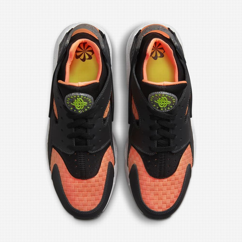 Tenisky Nike Air Huarache Crater Premium Panske Tmavo Siva Oranžové Biele Čierne | SK897364