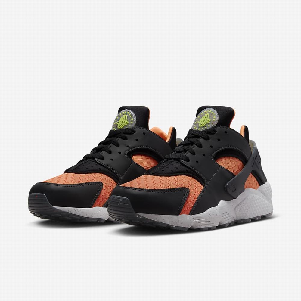 Tenisky Nike Air Huarache Crater Premium Panske Tmavo Siva Oranžové Biele Čierne | SK897364