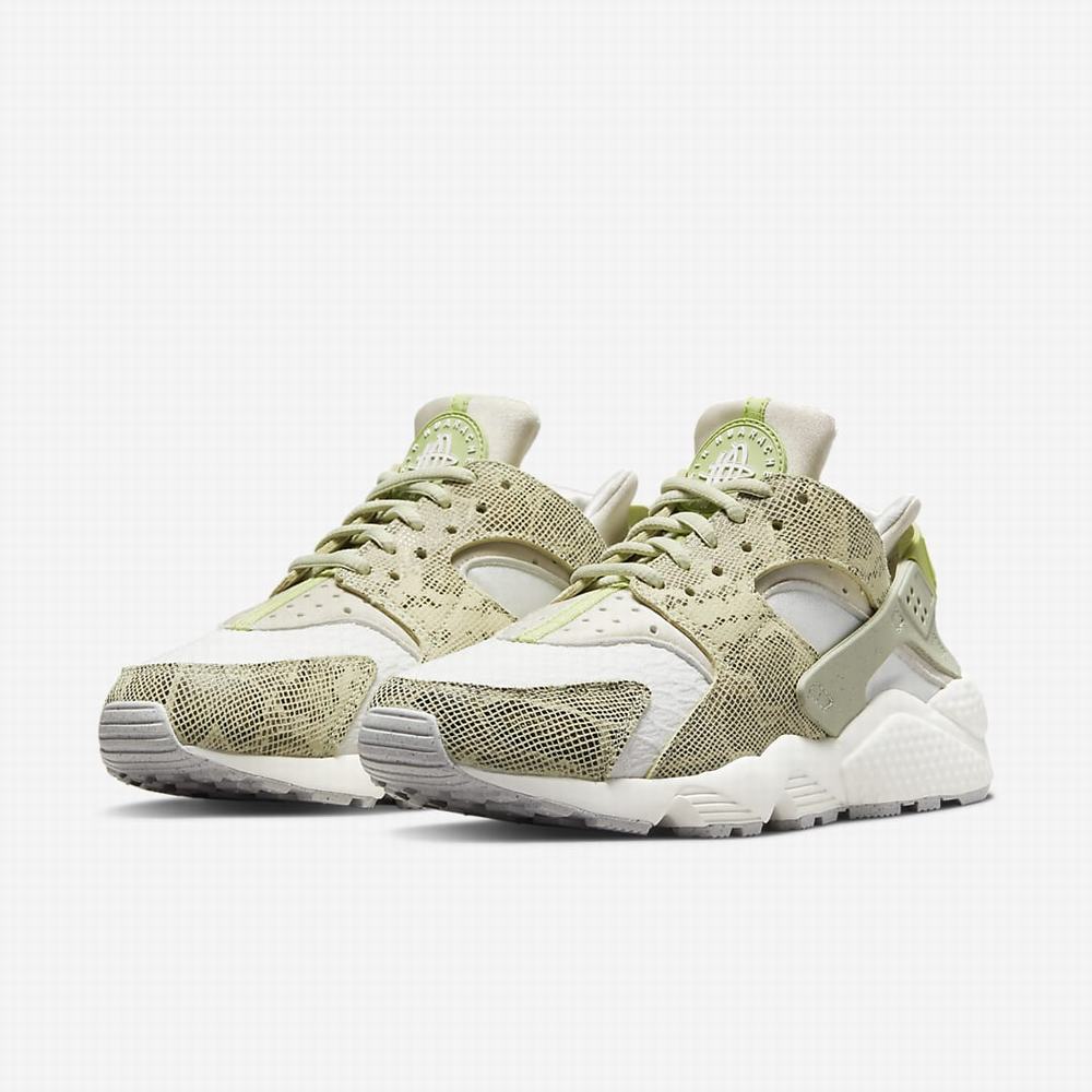 Tenisky Nike Air Huarache Damske Béžové Olivovo Zelená Svetlo Hnede Zelene | SK269145