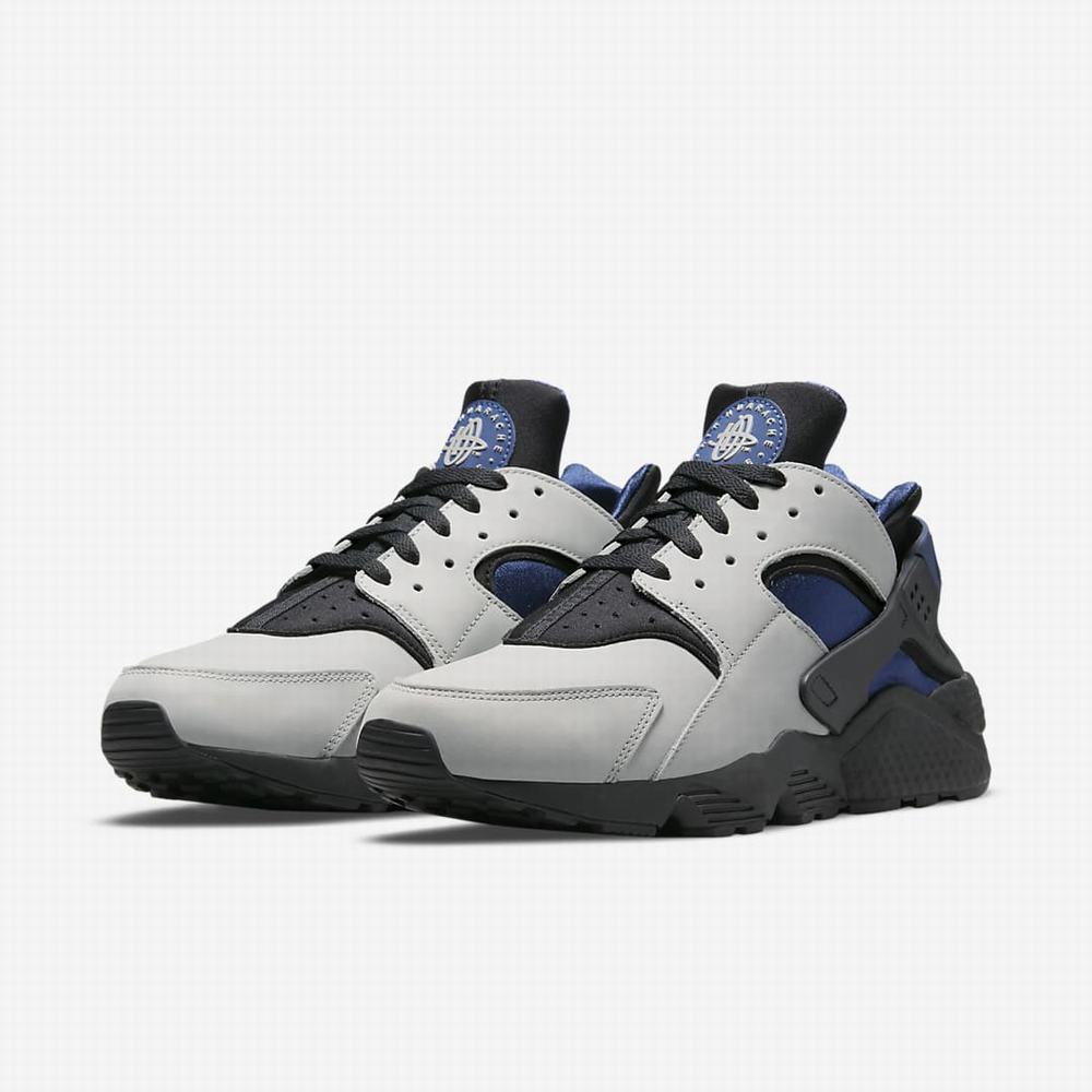 Tenisky Nike Air Huarache LE Panske Čierne Siva Biele Kráľovská Modrá | SK027864