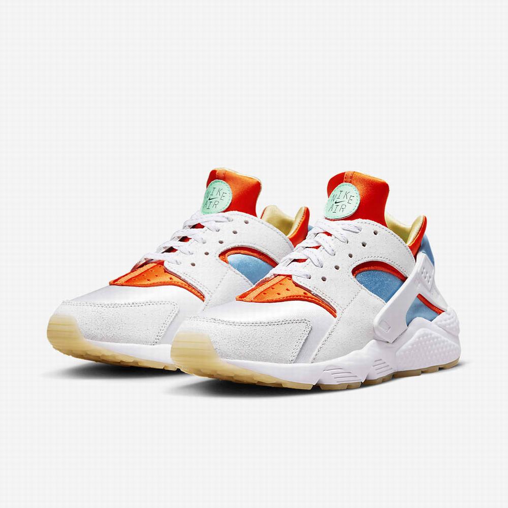 Tenisky Nike Air Huarache Panske Biele Modre Oranžové | SK532098