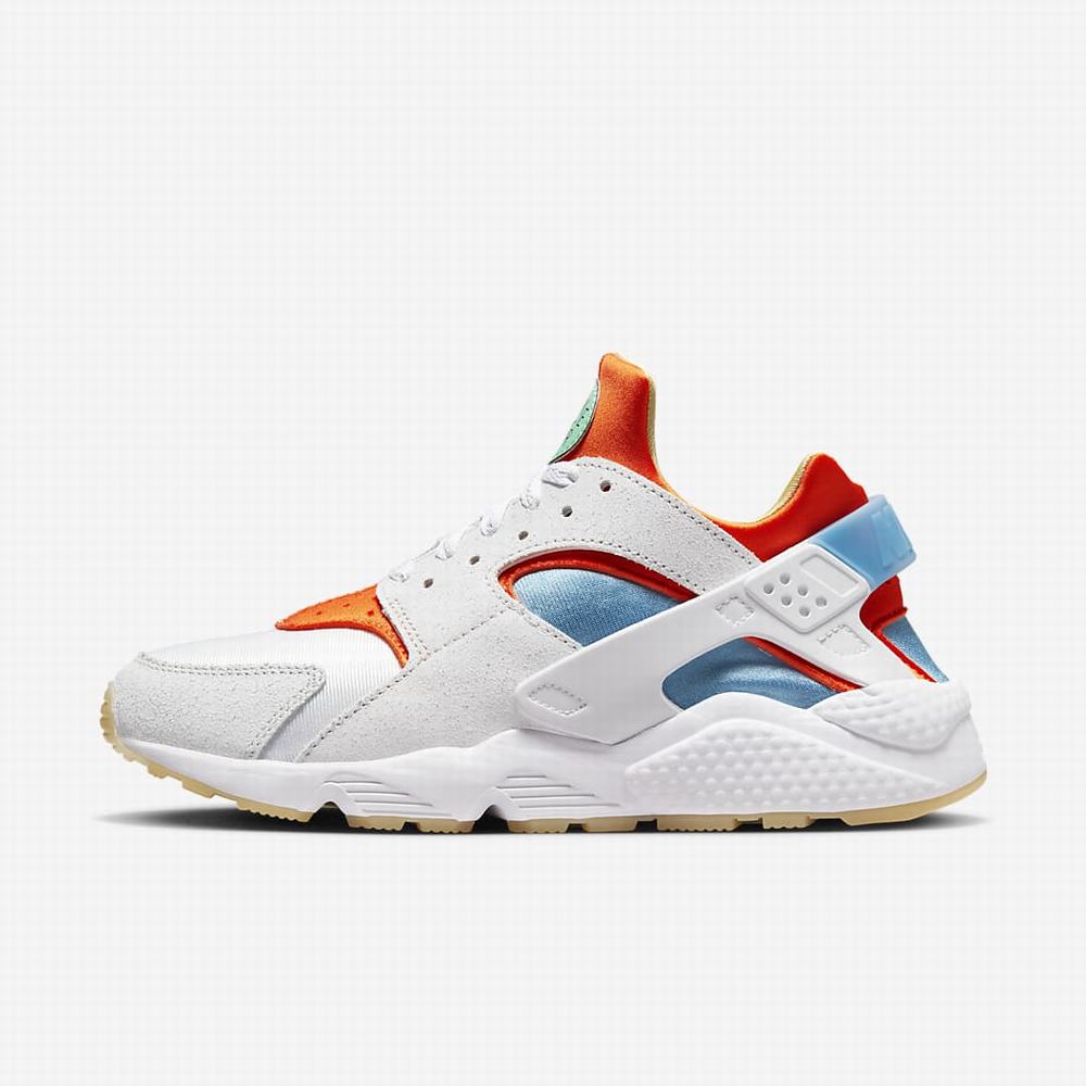 Tenisky Nike Air Huarache Panske Biele Modre Oranžové | SK532098