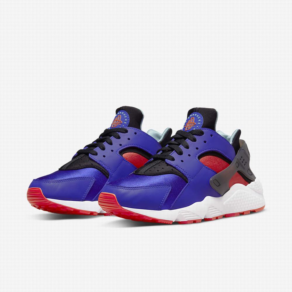 Tenisky Nike Air Huarache Panske Námornícka Modrá Čierne Oranžové | SK874150