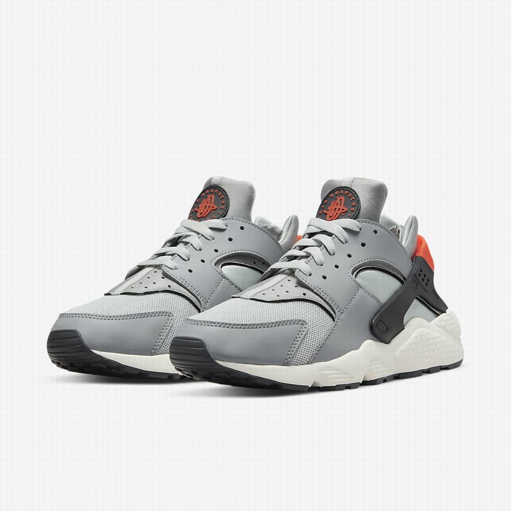 Tenisky Nike Air Huarache Panske Siva Svetlo Siva Oranžové | SK734896